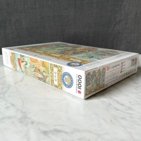 The Four Seasons Art Nouveau Alphonse Mucha Eurographics Puzzle-1000 Pieces NEW - Picture 6 of 7
